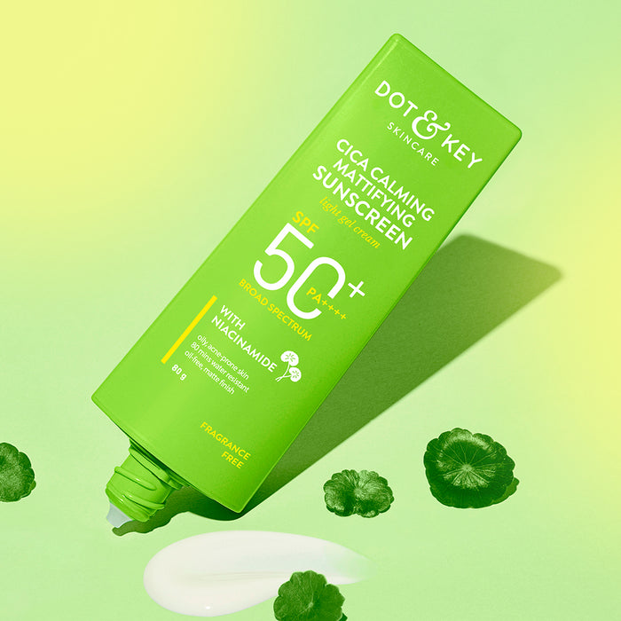 Dot & Key Cica + Niacinamide Matte Sunscreen SPF 50+ PA++++ – Soothe, Protect & Control Shine!
