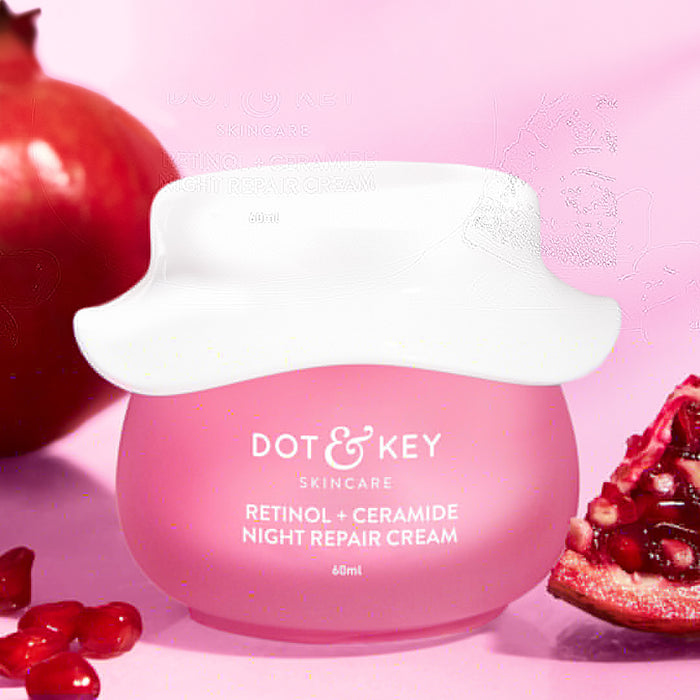 Dot & Key Retinol Night Repair Cream with Ceramides – Wake Up to Youthful, Radiant Skin!