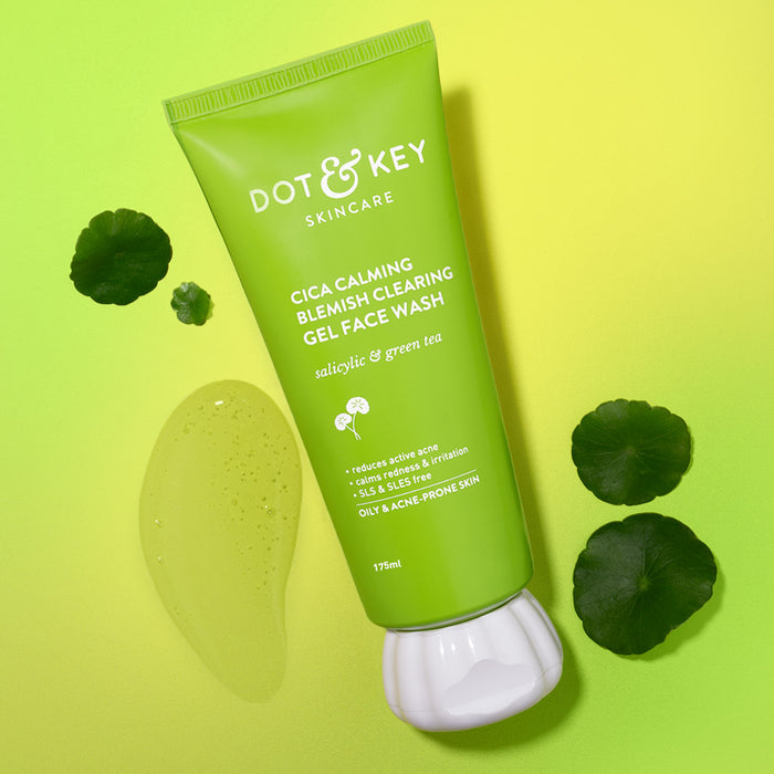 Dot & Key Cica + Salicylic Acid Face Wash for Oily Skin – Calm, Clear & Control Your Skin!